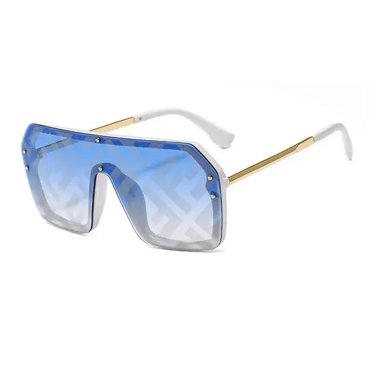 FDI - Fashion Watermark Conjoined Lens Sunglasses Metroutfits