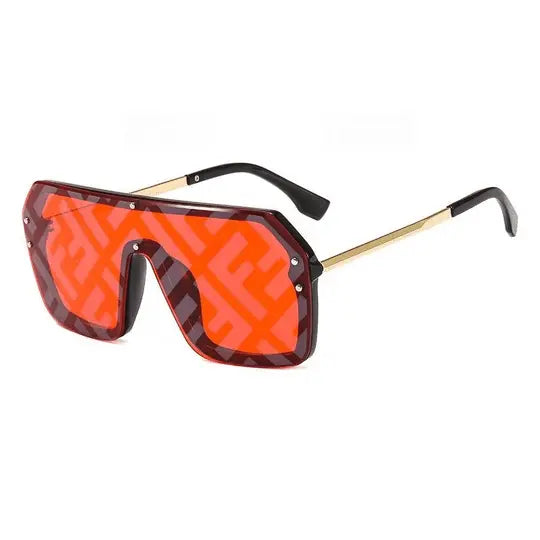 FDI - Fashion Watermark Conjoined Lens Sunglasses Metroutfits
