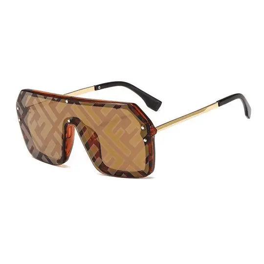 FDI - Fashion Watermark Conjoined Lens Sunglasses Metroutfits