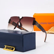 LV - Large Frame Watermark Neutral Eyewear Metroutfitstore
