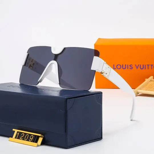 LV - Large Frame Watermark Neutral Eyewear Metroutfitstore