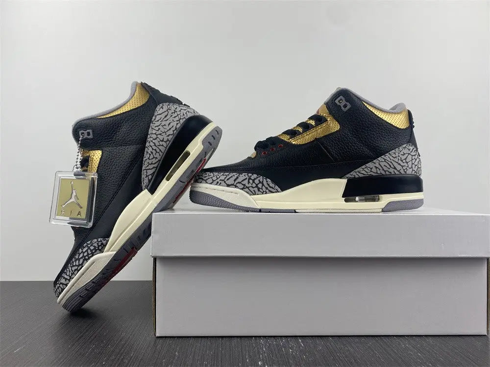 JORDAN - AJ3 3 WMNS “Black Gold” Metroutfits