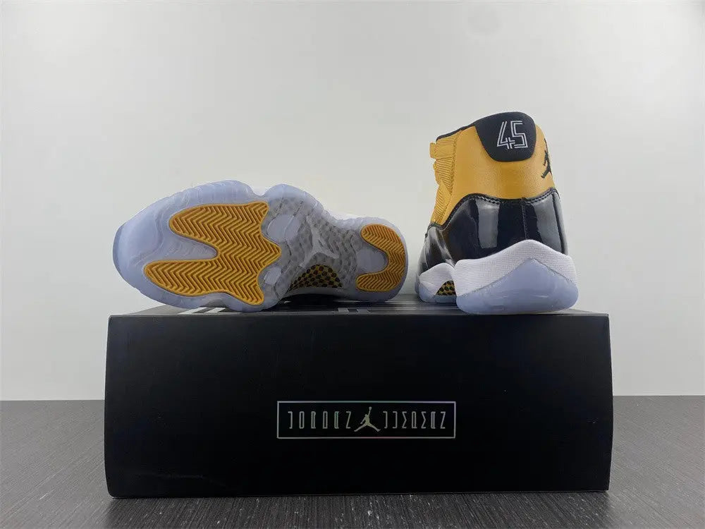 Air Jordan 11 Retro ¨Black Yellow¨ Metroutfits