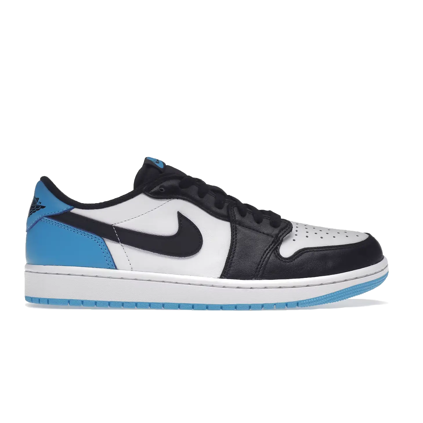 AIR JORDAN 1 LOW “Black Dark Powder Blue” Metroutfits