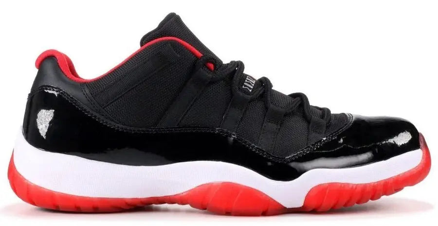 AIR JORDAN 11 RETRO LOW BLACK AND RED - https://treadfitpro.com/