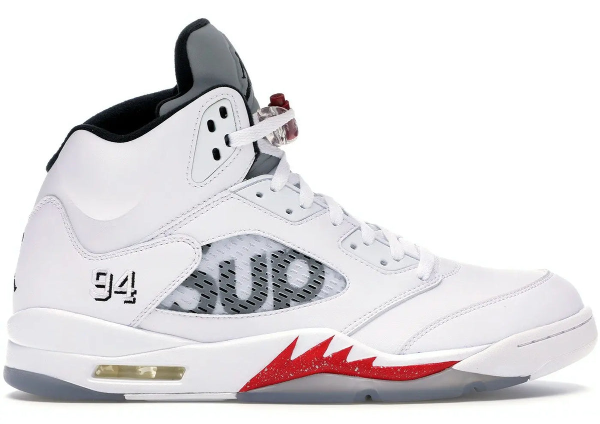 AIR JORDAN 5 X SUPREME “WHITE” - https://treadfitpro.com/