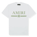 AMIRI MA BAR LOGO WHITE GREEN T SHIRT Metroutfits