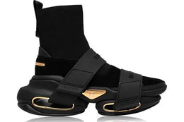 BALMAIN - HIGH TOP LEATHER SNEAKERS - https://treadfitpro.com/