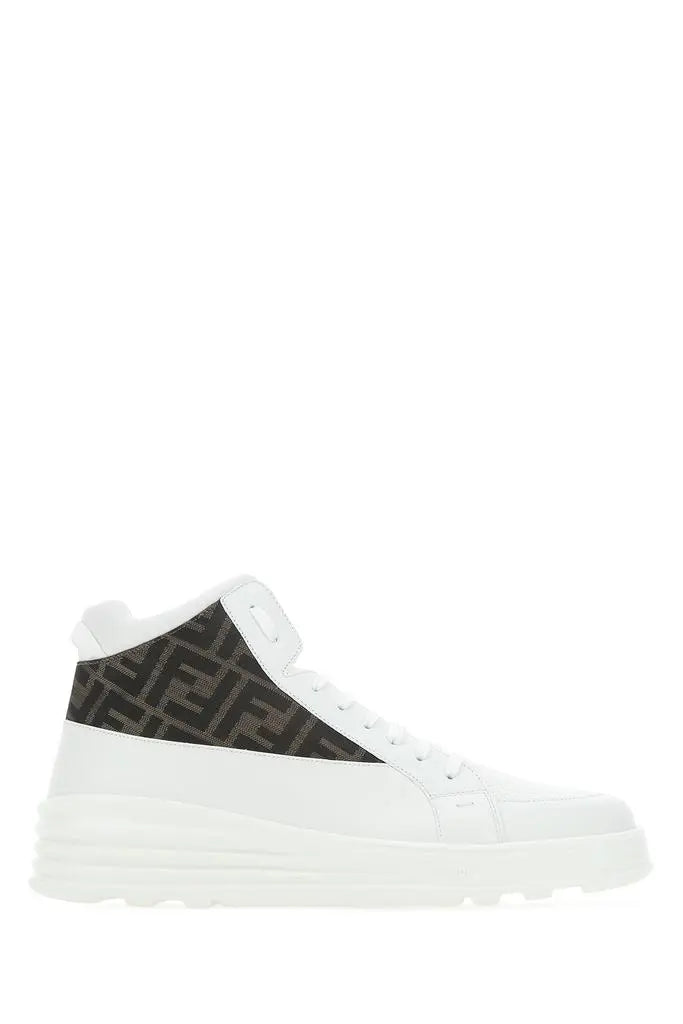 Fendi jacquard FF logo high-top sneakers - https://treadfitpro.com/