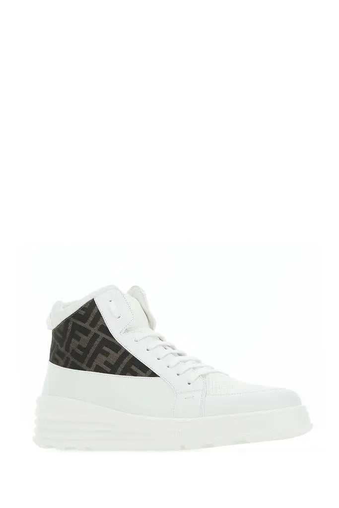 Fendi jacquard FF logo high-top sneakers - https://treadfitpro.com/