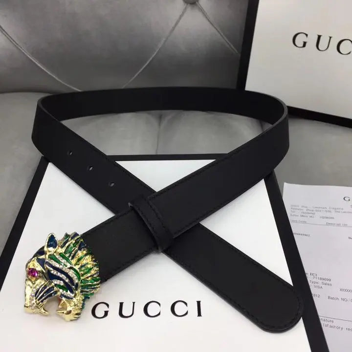 GUCCI - LEATHER BELT - https://treadfitpro.com/