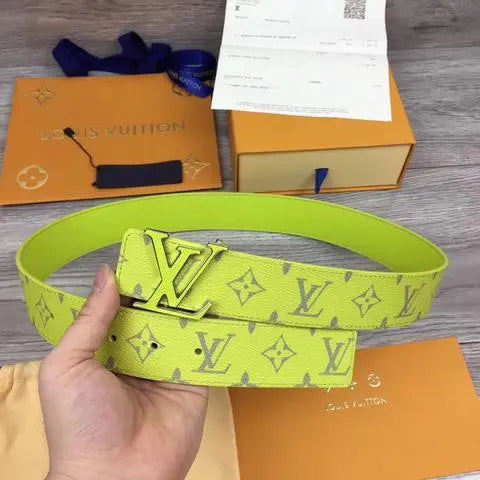 LOUIS VUITTON - LEATHER BELT - https://treadfitpro.com/