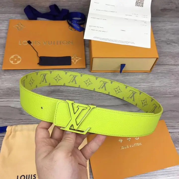 LOUIS VUITTON - LEATHER BELT - https://treadfitpro.com/