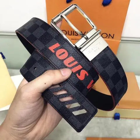 LOUIS VUITTON - LEATHER BELT - https://treadfitpro.com/