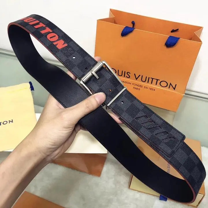LOUIS VUITTON - LEATHER BELT - https://treadfitpro.com/