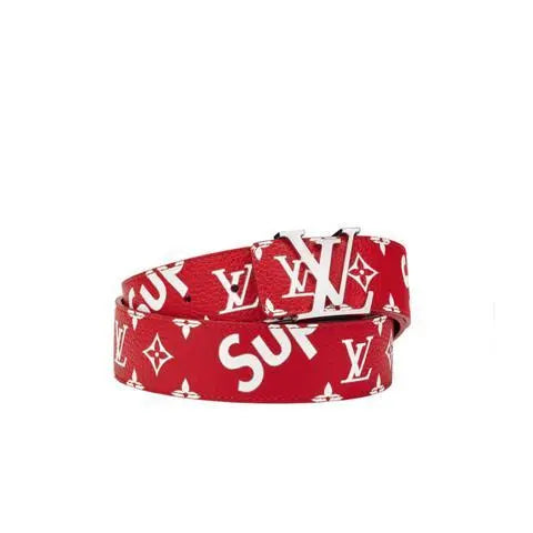 LOUIS VUITTON X SUPREME - LEATHER BELT - https://treadfitpro.com/