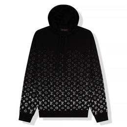 LOUIS VUITTON MONOGRAM GRADIENT KNIT BLACK HOODIE Metroutfits