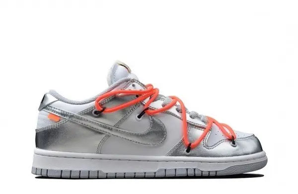 NIKE DUNK SB LOW X OFF WHITE “SILVER WHITE” - https://treadfitpro.com/