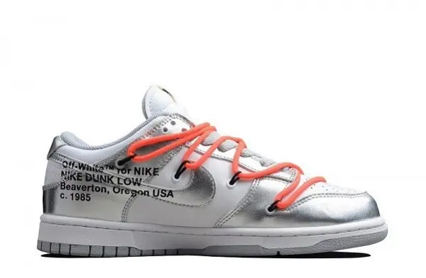 NIKE DUNK SB LOW X OFF WHITE “SILVER WHITE” - https://treadfitpro.com/
