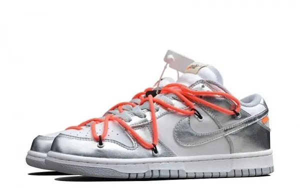 NIKE DUNK SB LOW X OFF WHITE “SILVER WHITE” - https://treadfitpro.com/