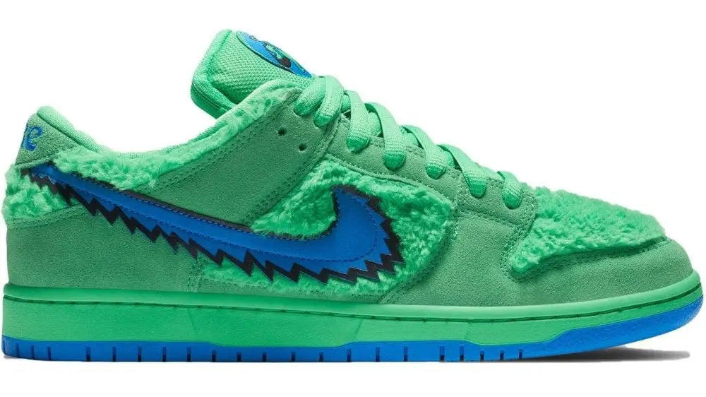 NIKE DUNK SB LOW “GRATEFUL DEAD BEAR GREEN” - https://treadfitpro.com/