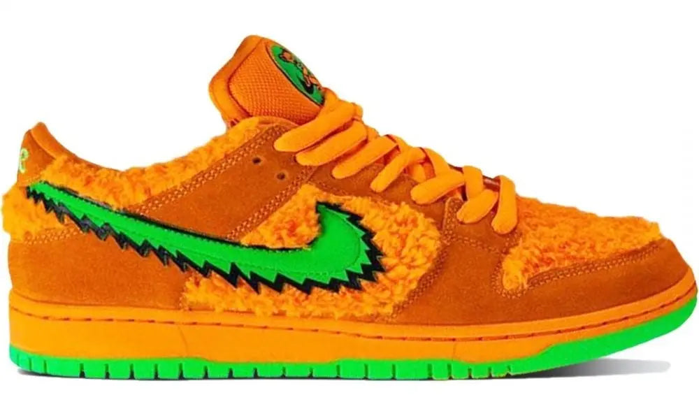 NIKE DUNK SB LOW “GRATEFUL DEAD BEAR ORANGE” - https://treadfitpro.com/