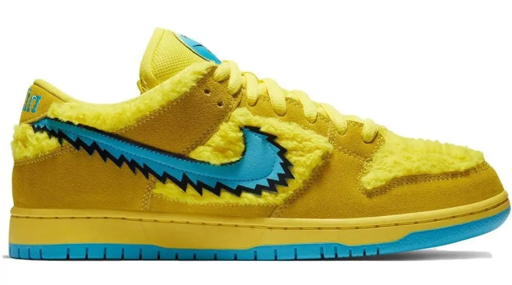 NIKE DUNK SB LOW “GRATEFUL DEAD BEAR YELLOW” - https://treadfitpro.com/