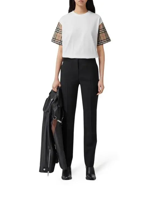 BURBERRY - WOMEN'S WHITE T SHIRT Metroutfitstore