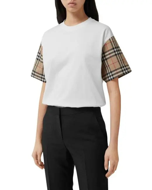 BURBERRY - WOMEN'S WHITE T SHIRT Metroutfitstore