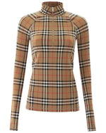 BURBERRY - WOMEN'S VINTAGE CHECK FITTED TOP Metroutfitstore