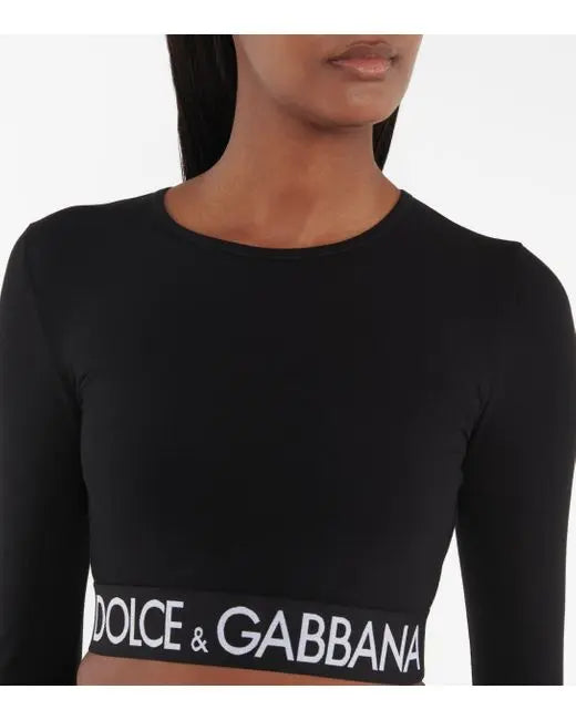 DOLCE & GABANNA - WOMEN'S COTTON CROP TOP Metroutfitstore