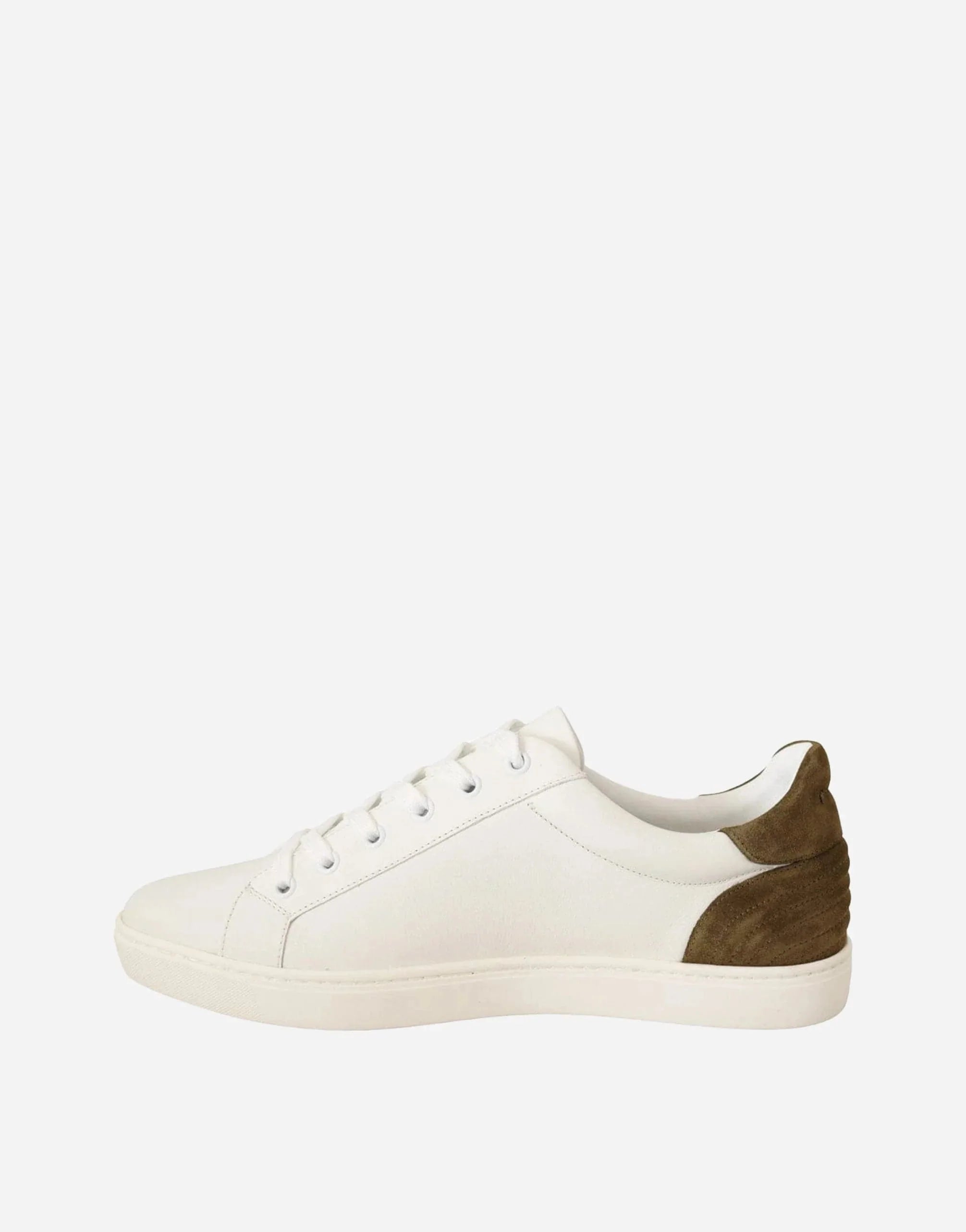 Leather Low Top Sneakers With Plaque-Logo