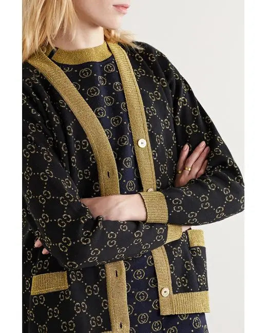 GUCCI - WOMEN'S COTTON GG CARDIGAN Metroutfitstore