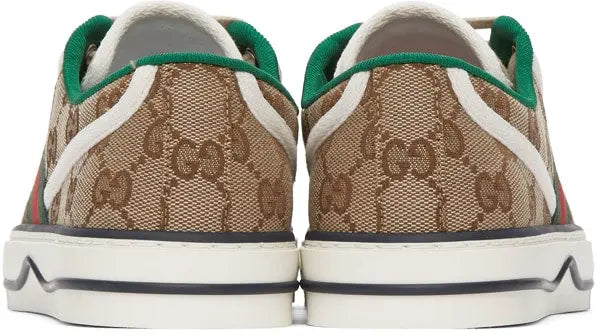 Beige GG Supreme 'Gucci Tennis 1977' Sneakers Metroutfits