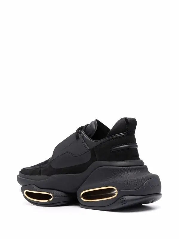 BALMAIN - BBOLD LEATHER SNEAKERS Metroutfits