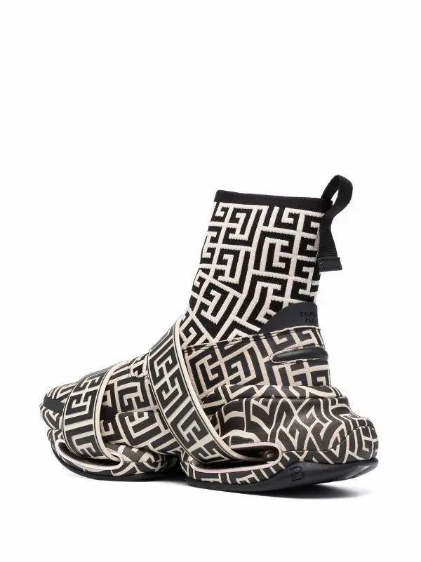 BALMAIN - HIGH TOP LEATHER SNEAKERS My Store
