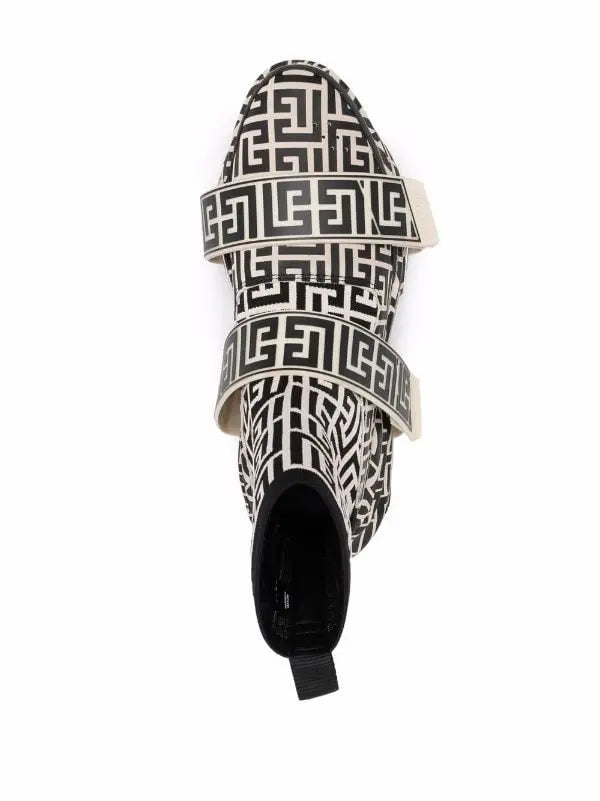 BALMAIN - HIGH TOP LEATHER SNEAKERS My Store