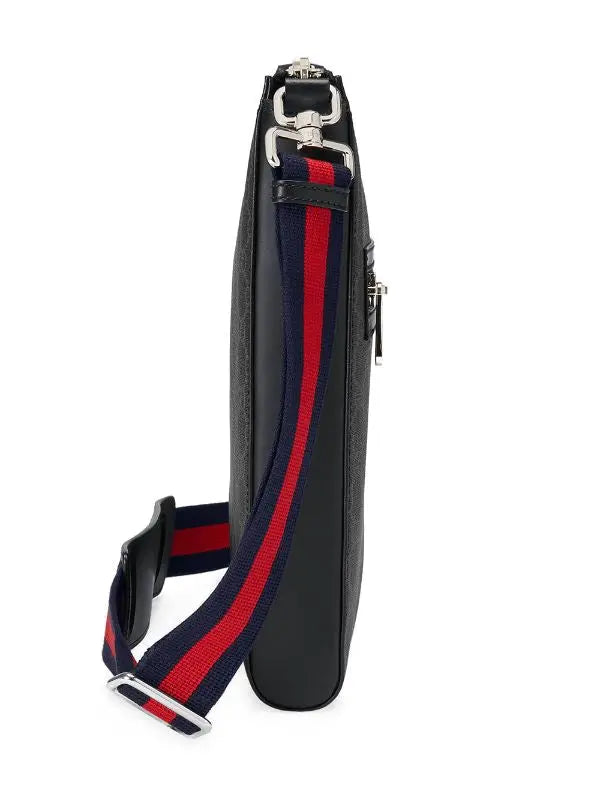 GUCCI - Black GG Messenger Bag Metroutfits